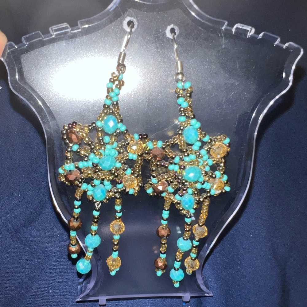 Handmade Mexican earrings aretes artesanales